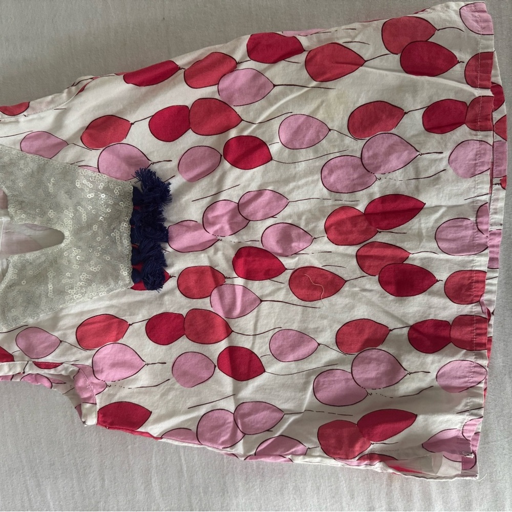 Pink and Red Balloon Print Dress